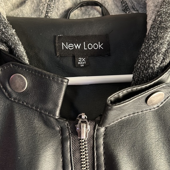 “New Look” faux leather jacket size 2X - Picture 2 of 5